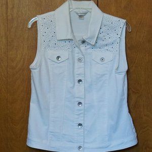 🍀 Christopher & Banks Denim Vest (S)
